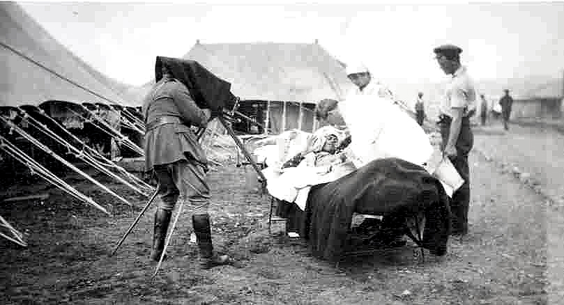 Col. Williams Photographing a Case for Medical Records