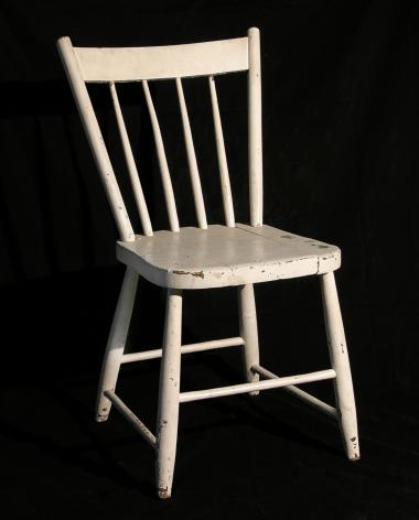 One of the chairs used for the filming of A Chairy Tale.