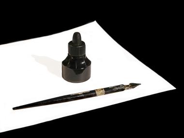 Pen used by Norman McLaren to draw directly on the film stock or sound track.