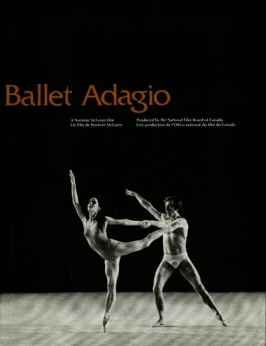 One-sheet for the film Ballet Adagio, which Norman McLaren made in 1971.
