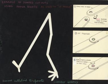 Explanatory document put together by Evelyn Lambart to explain the steps in creating jointed movements.