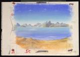 Drawing by Norman McLaren for the film Narcissus, which he made in 1983.