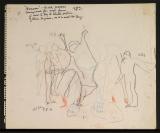 Technical sketch to facilitate the planning of special effects for Narcissus/Narcisse.