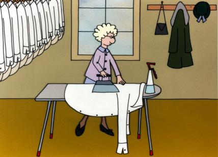 My grandmother ironed the king's shirts